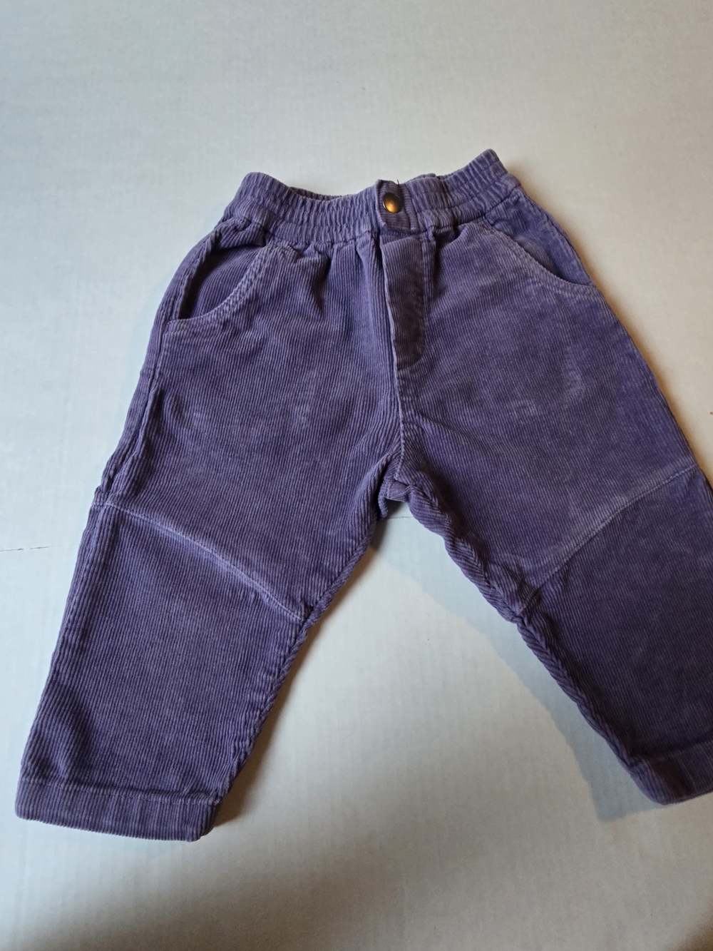 Zara's Toddlers' Corduroy Pull-On Pants in Purple